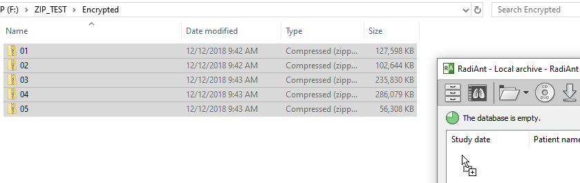 拖放导入 ZIP 文件