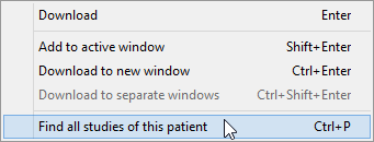 查找该患者所有检查