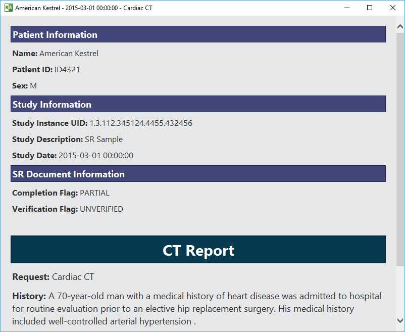HTML 浏览器中的结构化报告