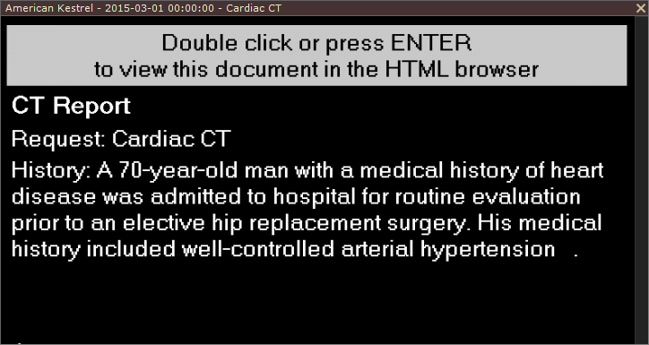 结构化报告界面